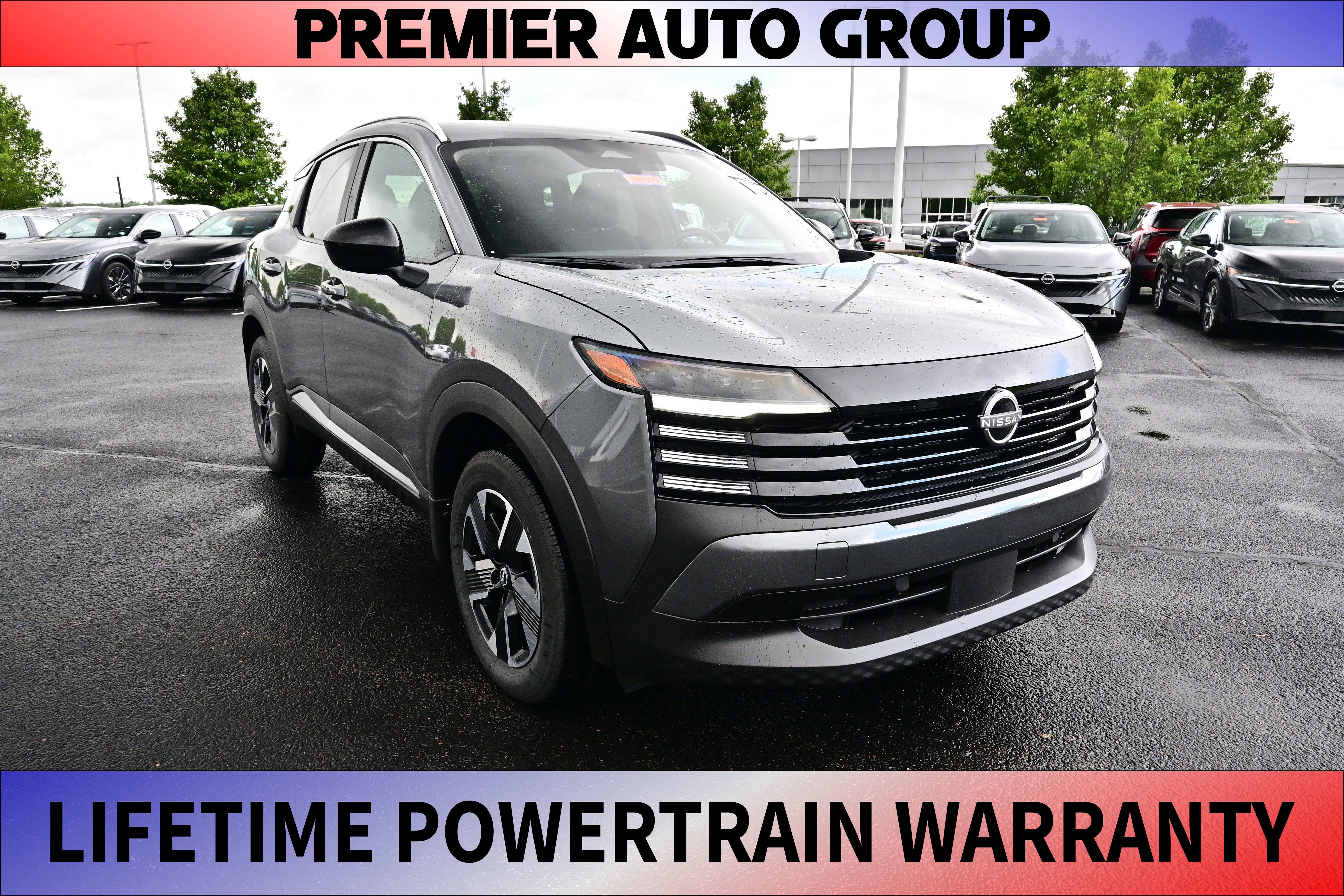 2026 Nissan Kicks SV in Gun Metallic — front three-quarter view